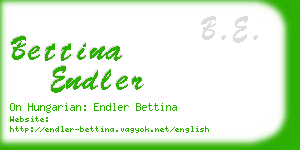bettina endler business card